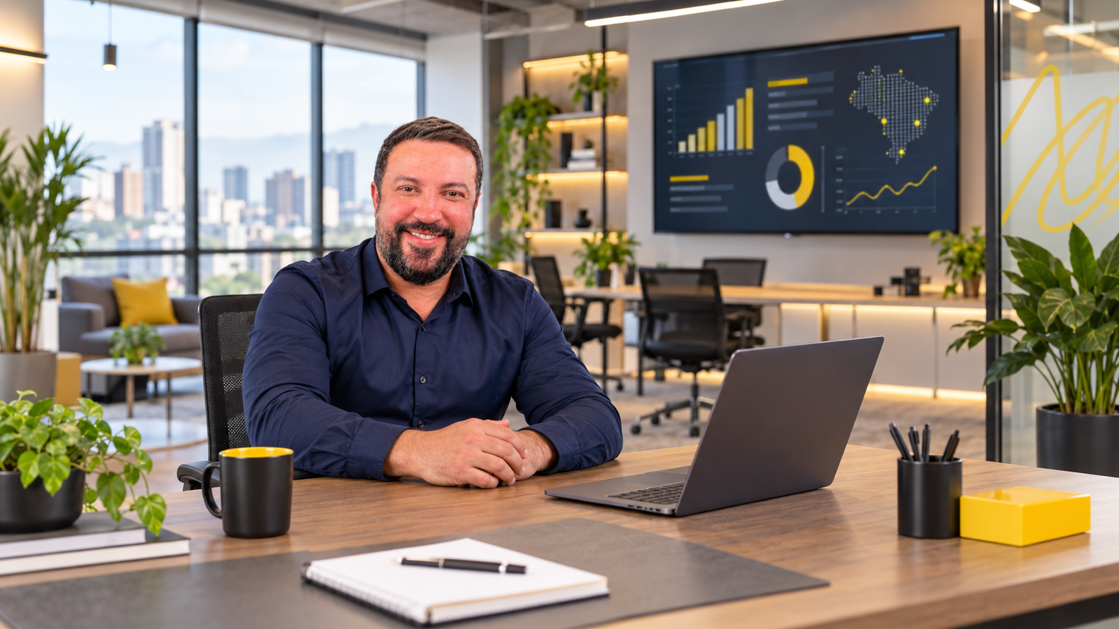 Wilson Silva, criador da Escala Will, em ambiente de inovação
